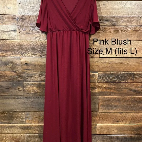Pinkblush | Dresses | Pinkblush Burgundy Maxi Dress | Poshmark